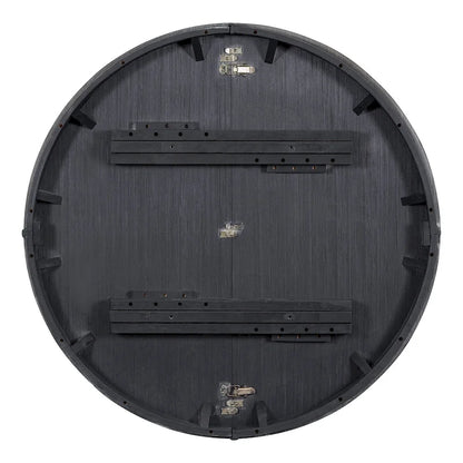 Rustic Farmhouse Dining Table and Chair Sets Extendable Round Table and Chair Sets with Adjustable Table Top for Dining Room