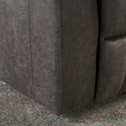 Roomfitters 33  Wide Power Standard Recliner Chair with Arm Storage and USB, Slate