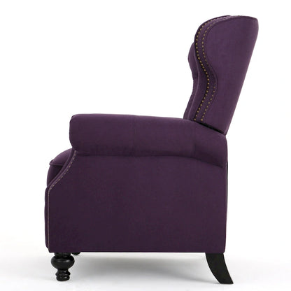 Roomfitters Accented Push Back Recliner Chair with Rolled Arms, Enjoy Cocooning Comfort