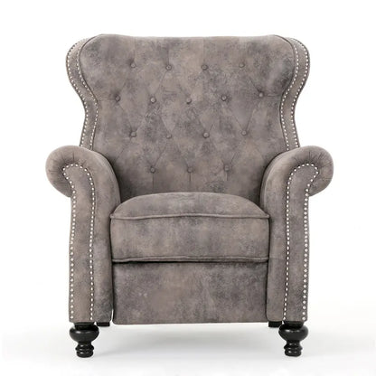 Roomfitters Accented Push Back Recliner Chair with Rolled Arms, Enjoy Cocooning Comfort