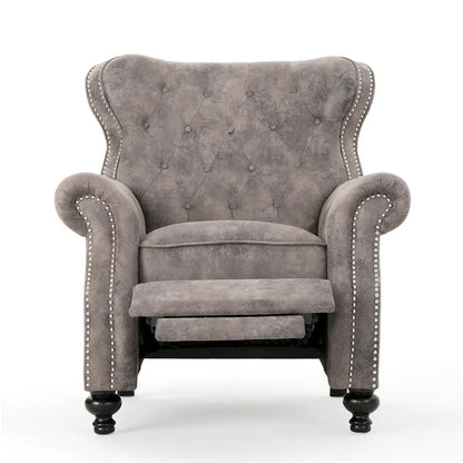 Roomfitters Accented Push Back Recliner Chair with Rolled Arms, Enjoy Cocooning Comfort