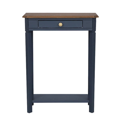 Marnie Two-tone 1-drawer Solid Wood Console Accent Table with Shelf by East at Main