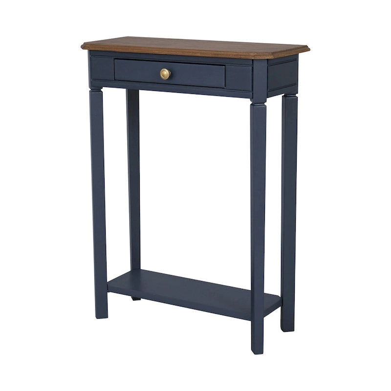 Marnie Two-tone 1-drawer Solid Wood Console Accent Table with Shelf by East at Main