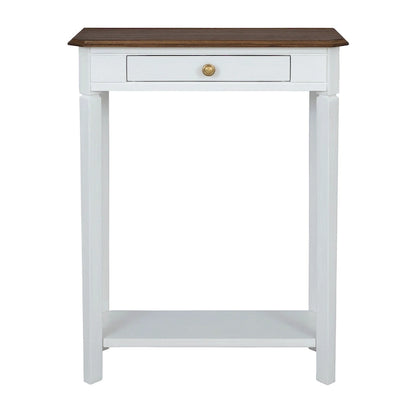 Marnie Two-tone 1-drawer Solid Wood Console Accent Table with Shelf by East at Main