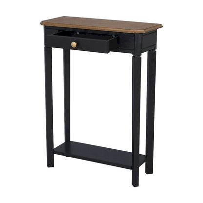 Marnie Two-tone 1-drawer Solid Wood Console Accent Table with Shelf by East at Main