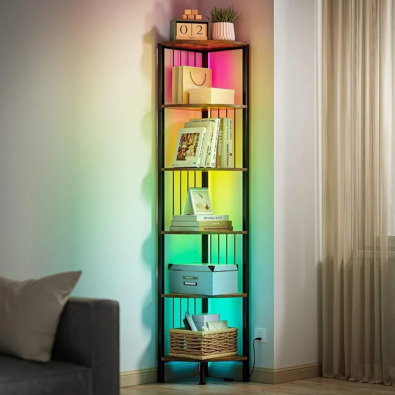 Corner Shelf Stand - 11.7 D x 11.7 W x 63 H