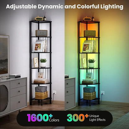 Corner Shelf Stand - 11.7 D x 11.7 W x 63 H