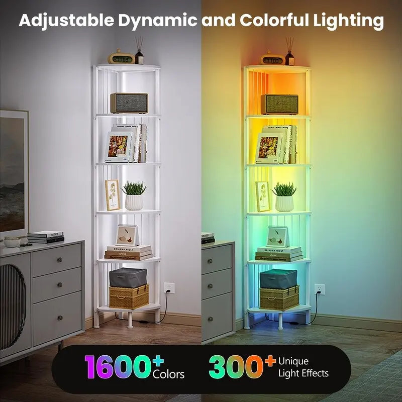 Corner Shelf Stand - 11.7 D x 11.7 W x 63 H