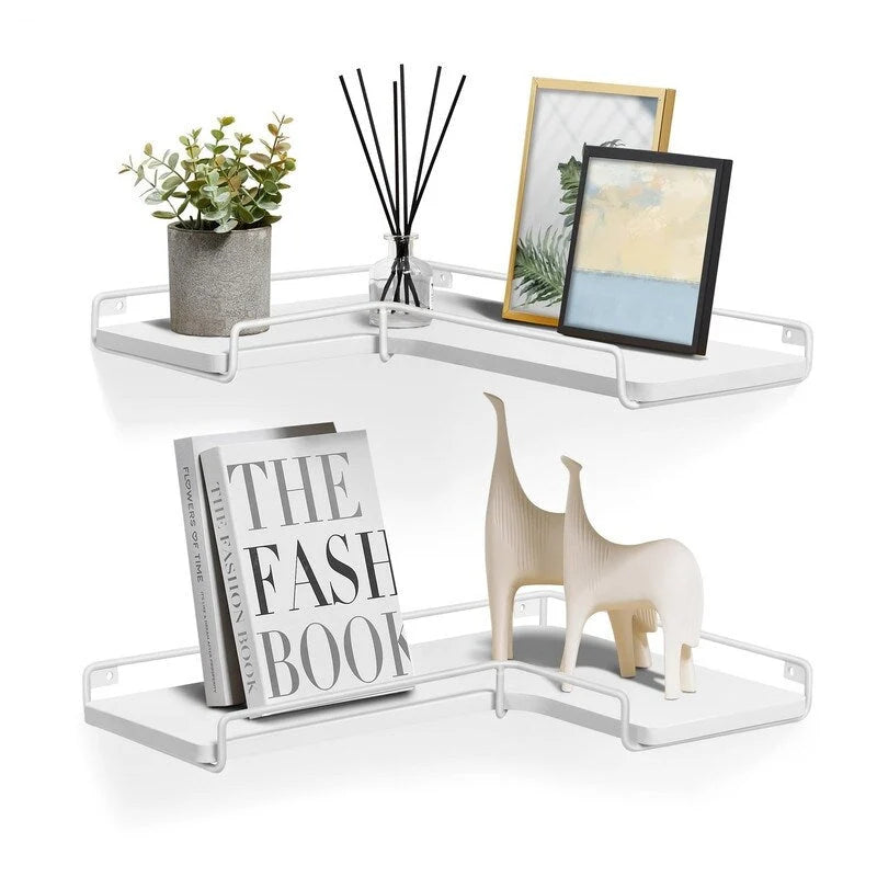 Corner Shelf Wall Mount Set of 2 - 15.7 D x 5.5 W x 1.6 H