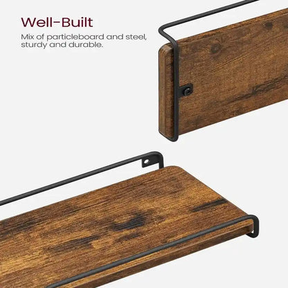 Corner Shelf Wall Mount Set of 2 - 15.7 D x 5.5 W x 1.6 H