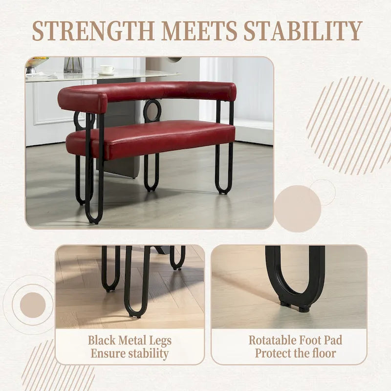 House Hold Modern Loveseat 2 Seater Sofa Chenille Fabric Couch With Arms And Metal Legs For Living Room