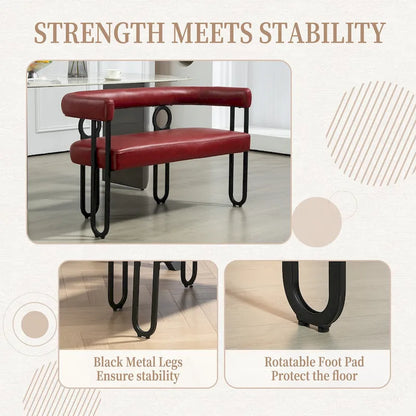 House Hold Modern Loveseat 2 Seater Sofa Chenille Fabric Couch With Arms And Metal Legs For Living Room