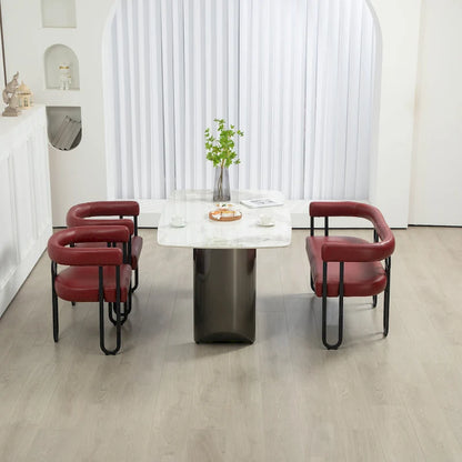 House Hold Modern Loveseat 2 Seater Sofa Chenille Fabric Couch With Arms And Metal Legs For Living Room