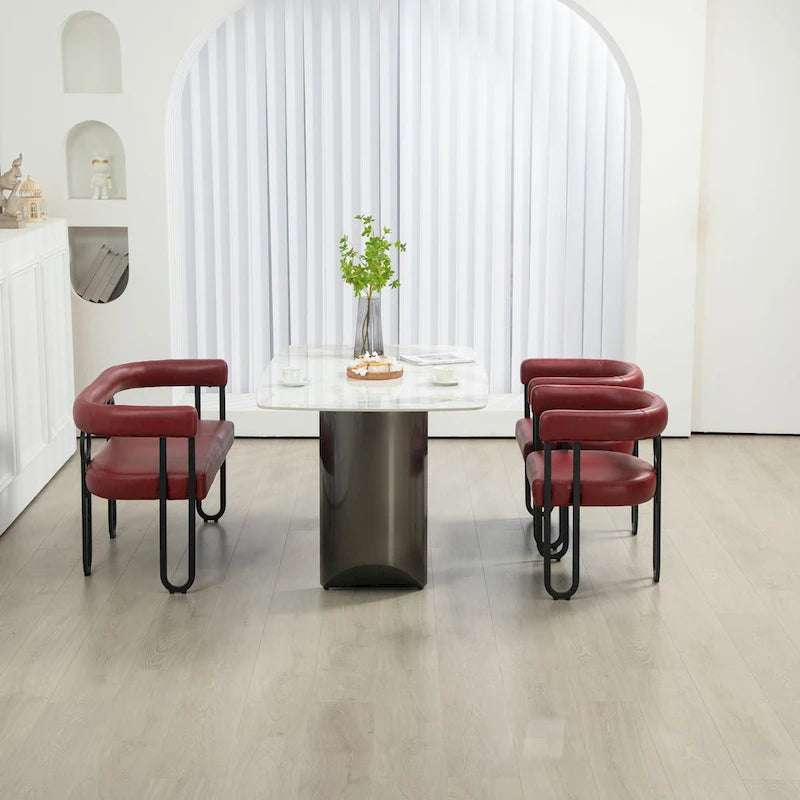 House Hold Modern Loveseat 2 Seater Sofa Chenille Fabric Couch With Arms And Metal Legs For Living Room