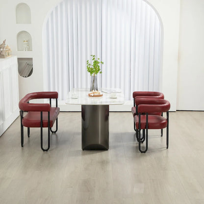 House Hold Modern Loveseat 2 Seater Sofa Chenille Fabric Couch With Arms And Metal Legs For Living Room