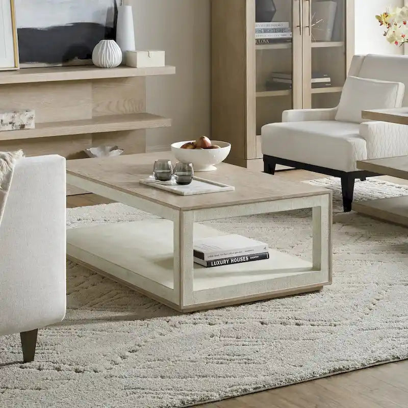 Hooker Furniture Cascade 52  Wide Casual Luxury Cocktail Coffee Table
