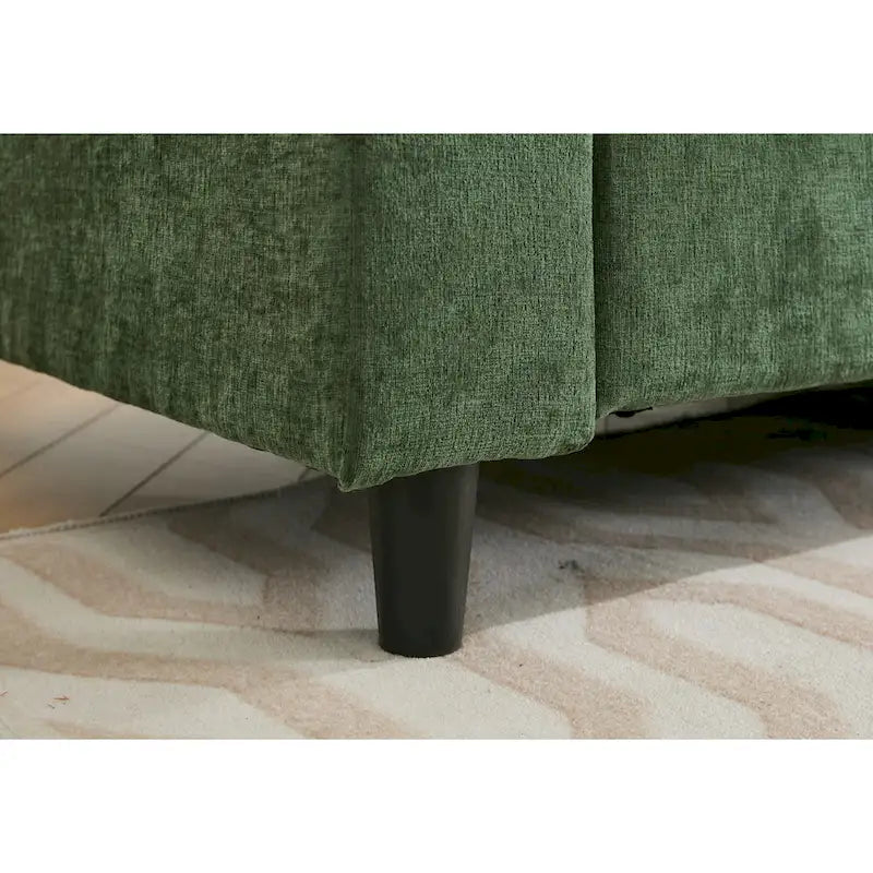 80.31  Linen 2-Seat Sofa with Hidden Compartment and Soft Armrests - Sturdy Rubberwood Legs