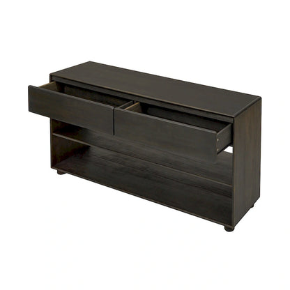 Console Table with Drawers and Shelves for Living Room, Entryway