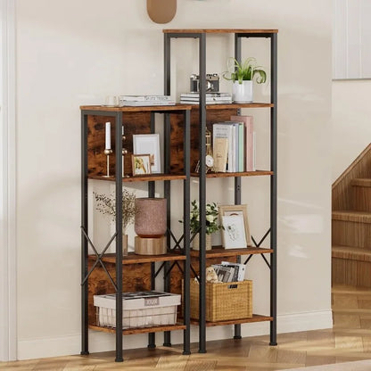 5 Tier Tall Bookshelf - 14.9 D x 10.6 W x 55.1 H