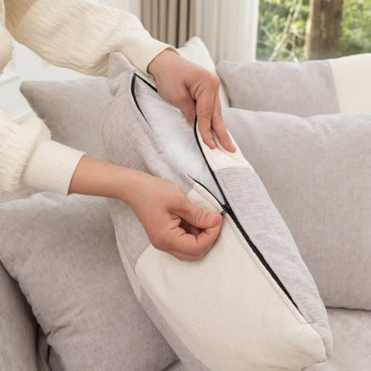 Modern Round Barrel Accent Chair with Ottoman - Velvet Lounge Sofa