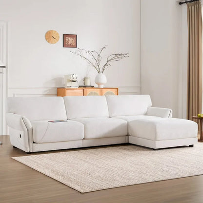 110  Modular Sectional Sofa, L-Shape Sofa with USB and Type-C Charger