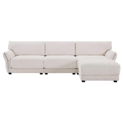 110  Modular Sectional Sofa, L-Shape Sofa with USB and Type-C Charger