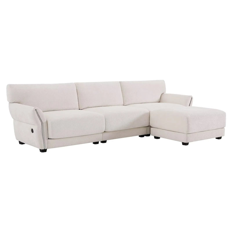 110  Modular Sectional Sofa, L-Shape Sofa with USB and Type-C Charger