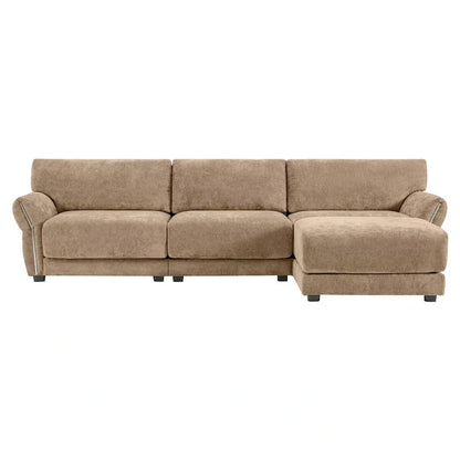 110  Modular Sectional Sofa, L-Shape Sofa with USB and Type-C Charger