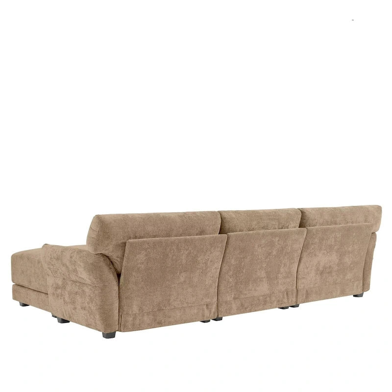 110  Modular Sectional Sofa, L-Shape Sofa with USB and Type-C Charger