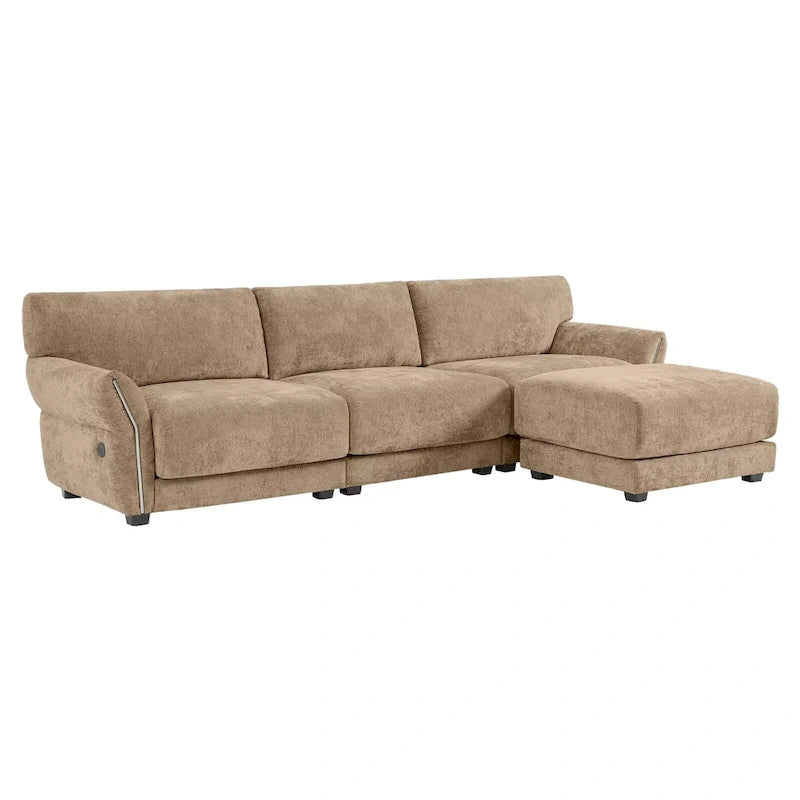 110  Modular Sectional Sofa, L-Shape Sofa with USB and Type-C Charger