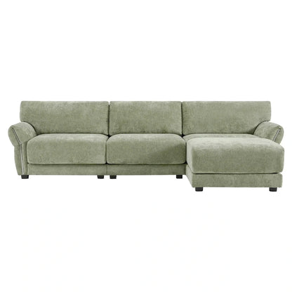 110  Modular Sectional Sofa, L-Shape Sofa with USB and Type-C Charger