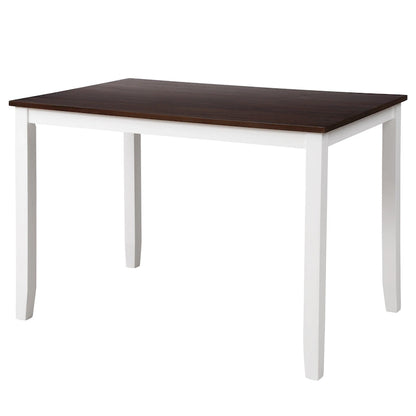 Home Kitchen Table and Chairs Set Farmhouse Kitchen Dining Table Set with Anti-Slipping Protectors and X-Back Chair for Kitchen