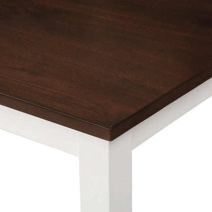 Home Kitchen Table and Chairs Set Farmhouse Kitchen Dining Table Set with Anti-Slipping Protectors and X-Back Chair for Kitchen