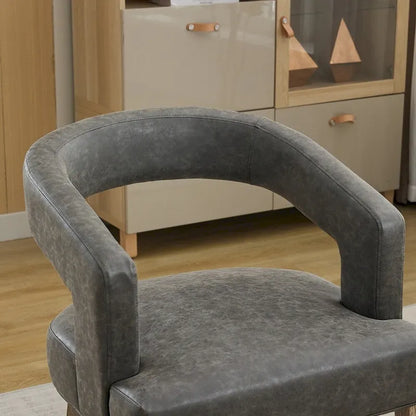 25.79  Wide Modern Barrel Open Back Upholstered Accent Chair