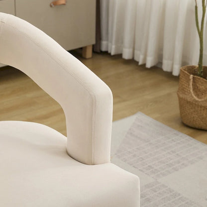 25.79  Wide Modern Barrel Open Back Upholstered Accent Chair