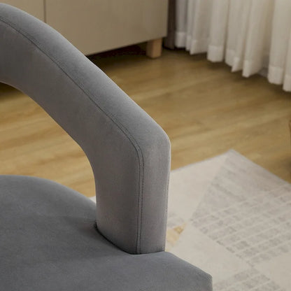 25.79  Wide Modern Barrel Open Back Upholstered Accent Chair