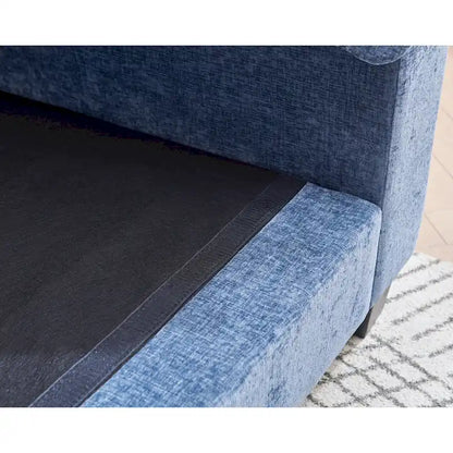 120.1  Chenille L-Shaped Modular Sectional Sofa with Ottoman, 3-Seater Cloud Couch with 22.4  Deep Seats & High-Resilience Foam