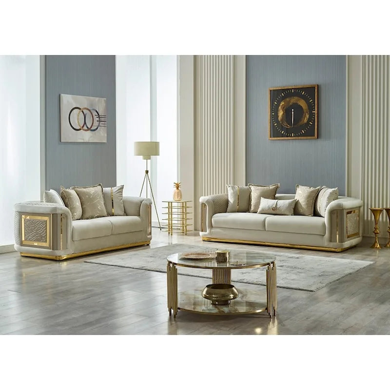 Luresta 2 Pieces Living Room Sets 1 Sofa 1 Love seat