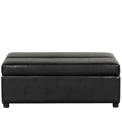 Roomfitters Twin Size Folding Ottoman Sleeper Bed with Mattress, Compact Convertible Guest Bed for Living Room