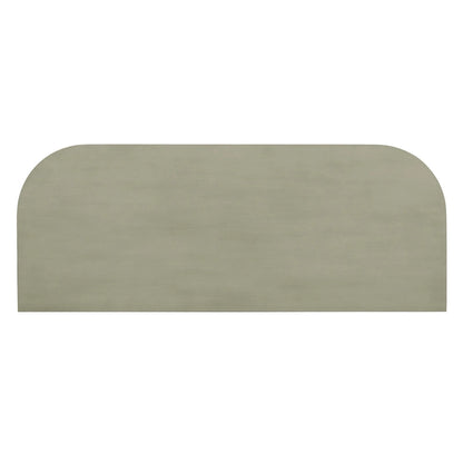 Retro Narrow Console Table with Curved Corner, Top Drawer & Open Shelf