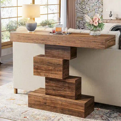 42.5 Inches Wood Farmhouse Console Sofa Table for Entryway Hallway