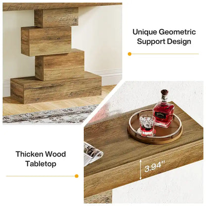 42.5 Inches Wood Farmhouse Console Sofa Table for Entryway Hallway