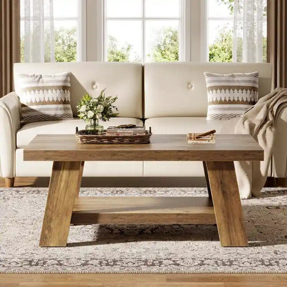 Farmhouse Coffee Table, 47.24-Inch Center Table