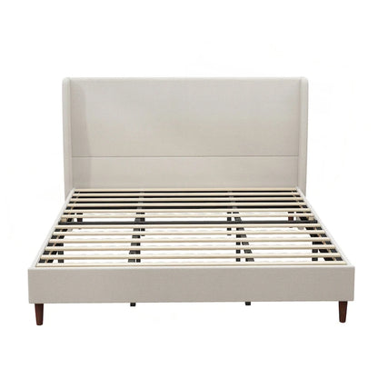 Luxurious Upholstered King Bed Frame with Exceptional Support