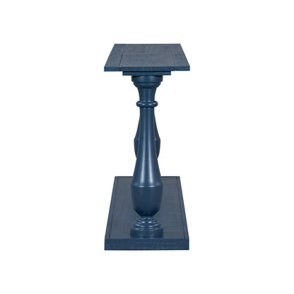 Vase-Leg Design Console Table Narrow Entryway Table Sofa Side Table with Bottom Shelf