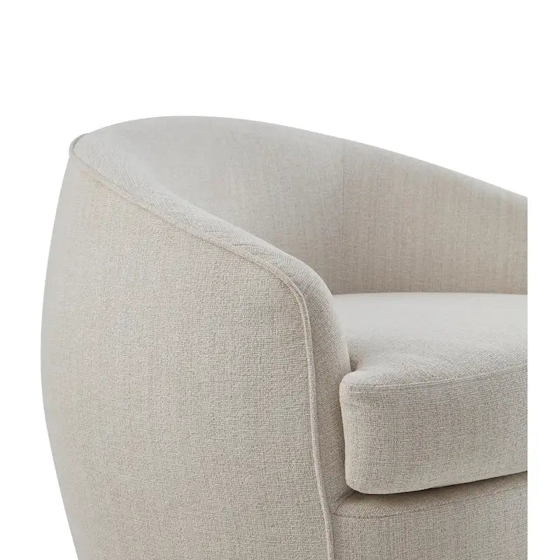 Performance Fabric 360 Swivel Barrel Chair with High-Density Foam Cushions