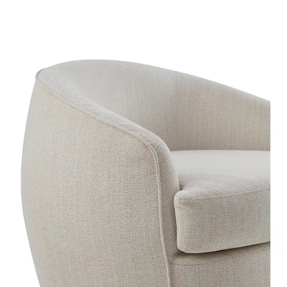 Performance Fabric 360 Swivel Barrel Chair with High-Density Foam Cushions