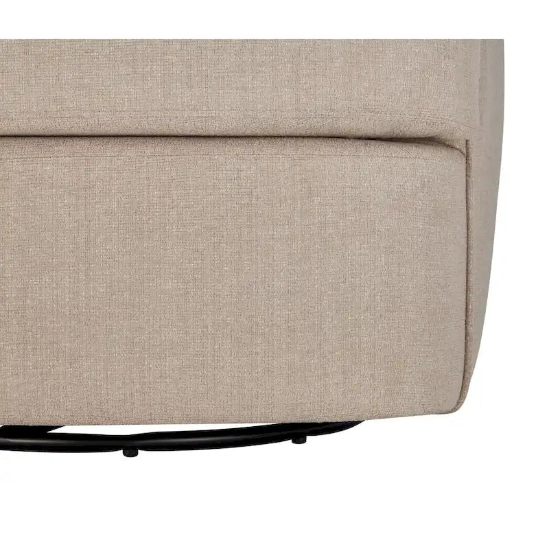 Performance Fabric 360 Swivel Barrel Chair with High-Density Foam Cushions