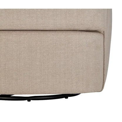 Performance Fabric 360 Swivel Barrel Chair with High-Density Foam Cushions