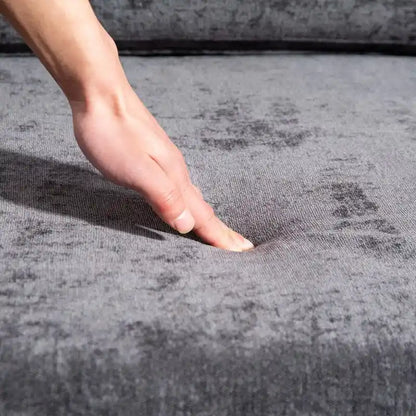 111.42  Chenille Upholstered Three Seater Sofa